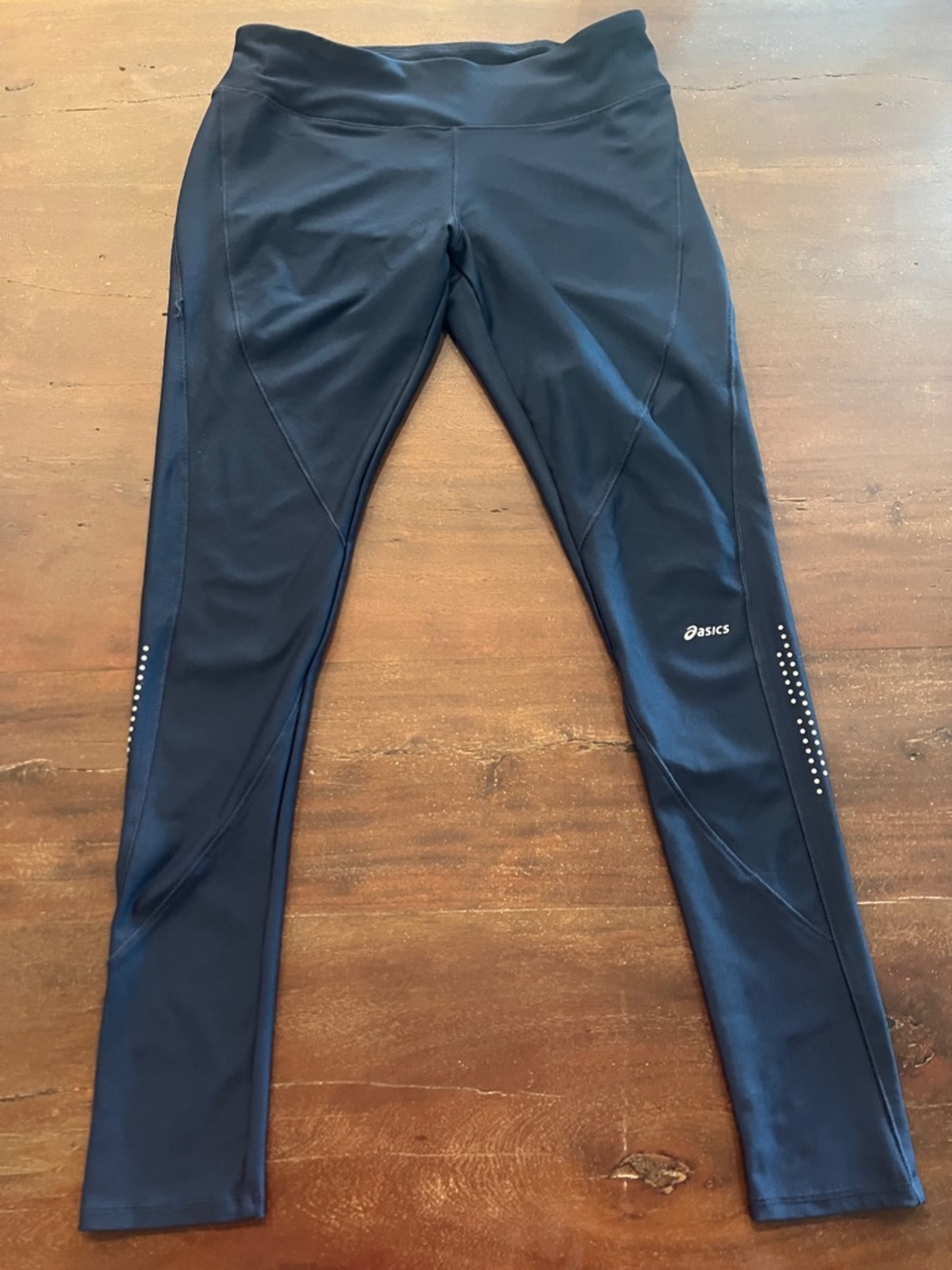 Asics Midnight Blue Active Leggings - Size Medium